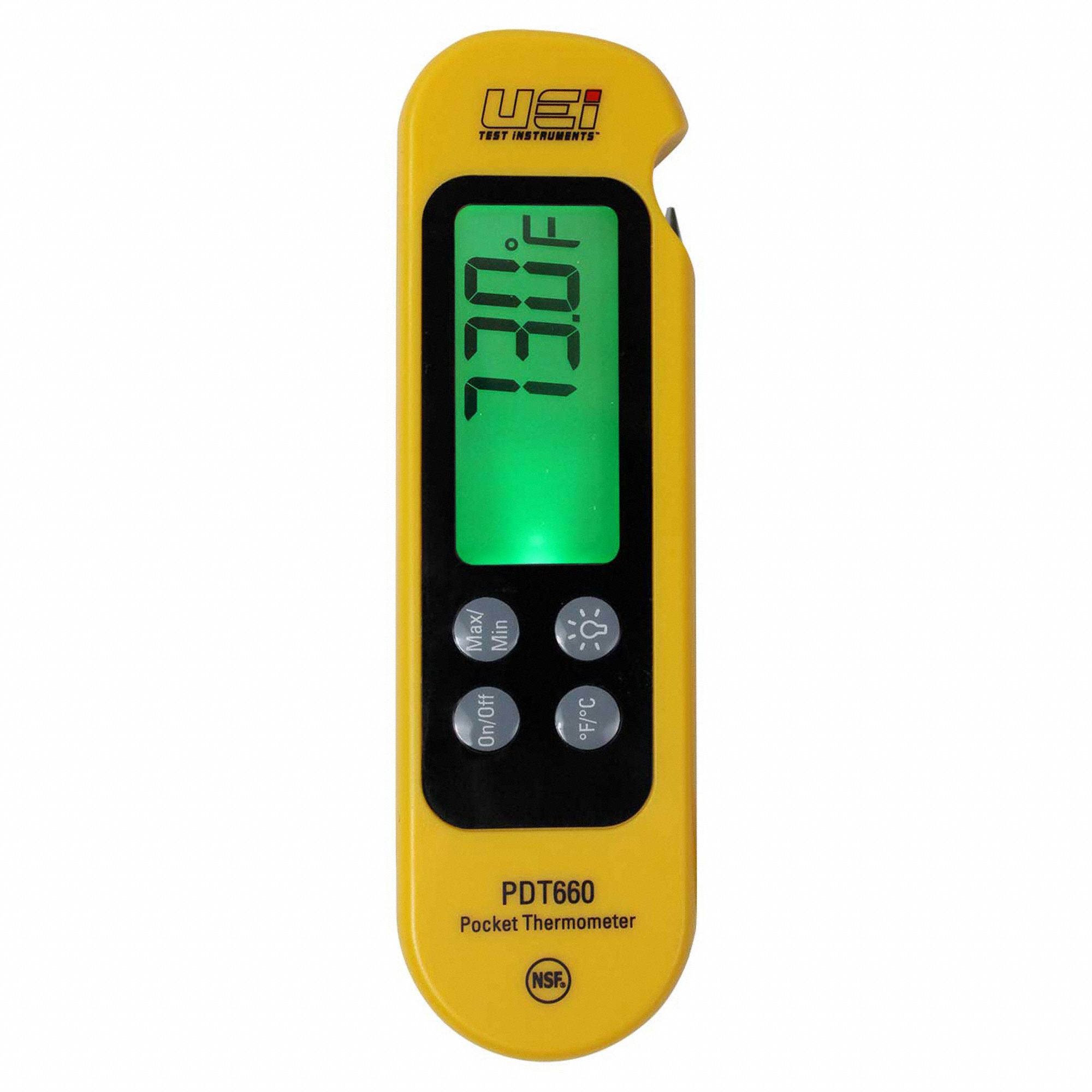 UEI TEST INSTRUMENTS Item Digital Pocket Thermometer, Side Reading Pen