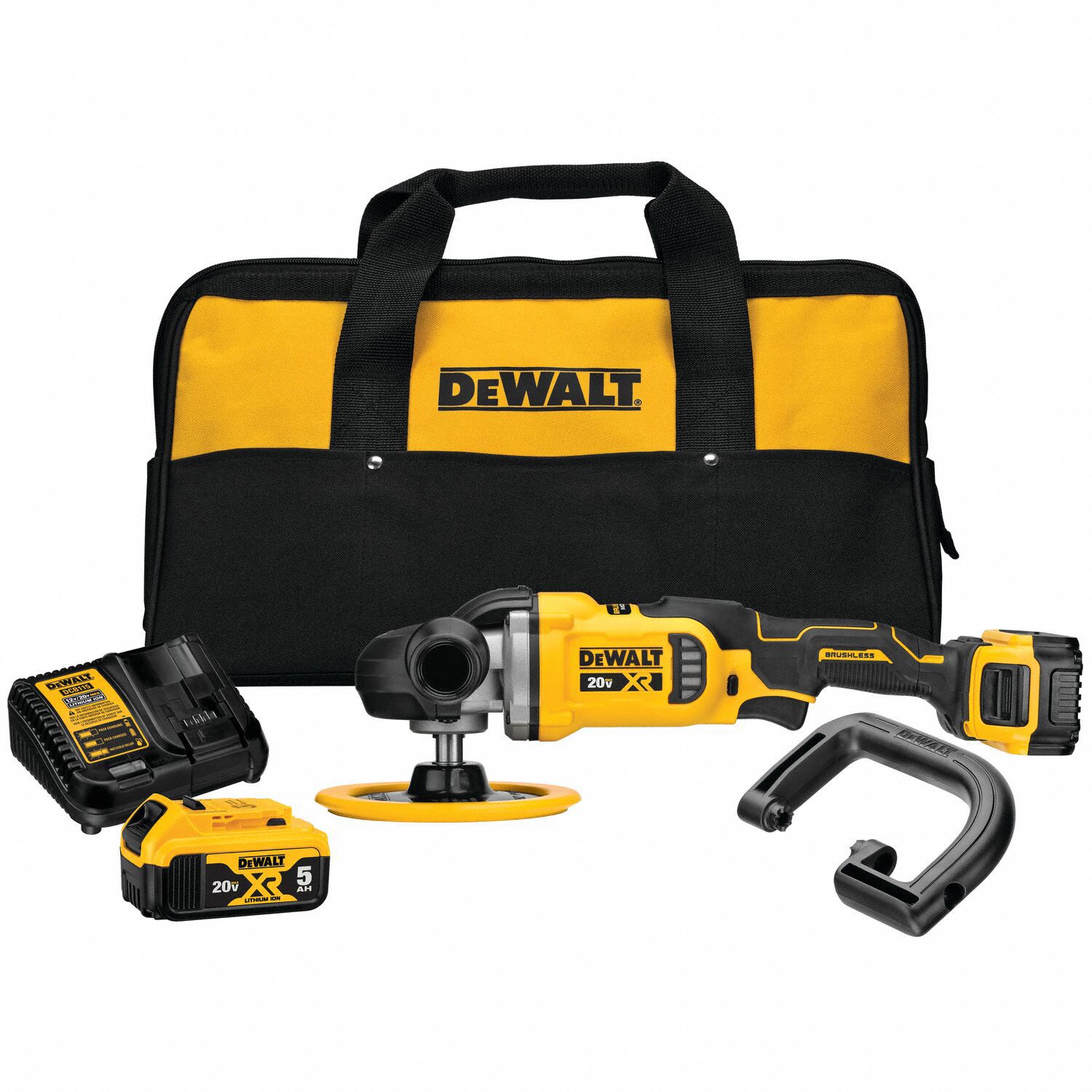 DEWALT, 20V MAX, Battery Included, Cordless Polisher - 55UX95|DCM849P2