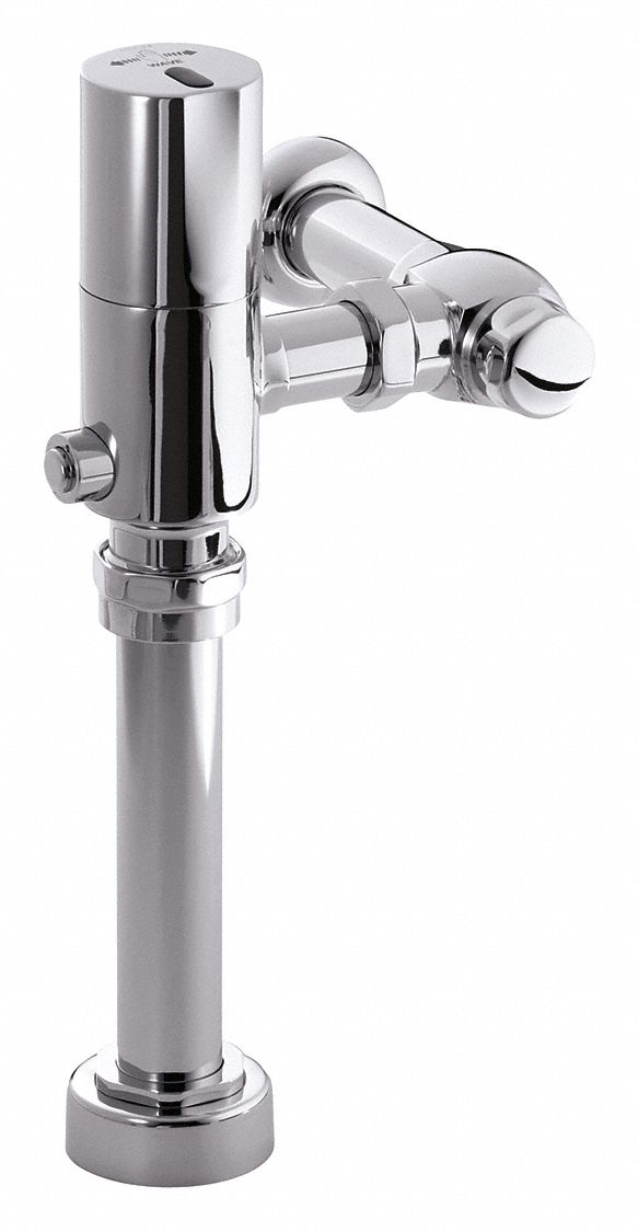 KOHLER Exposed, Top and Rear Spud, Automatic Flush Valve, For Use With Category Toilets 55VF28