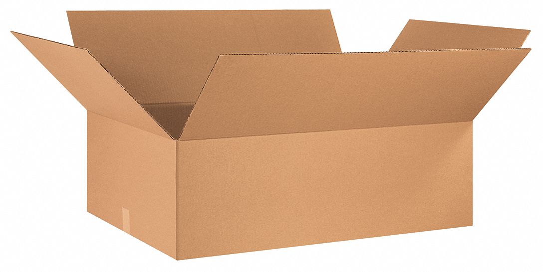 GRAINGER APPROVED Shipping Box, Single Wall, 36x24x12 in Inside LxWxH