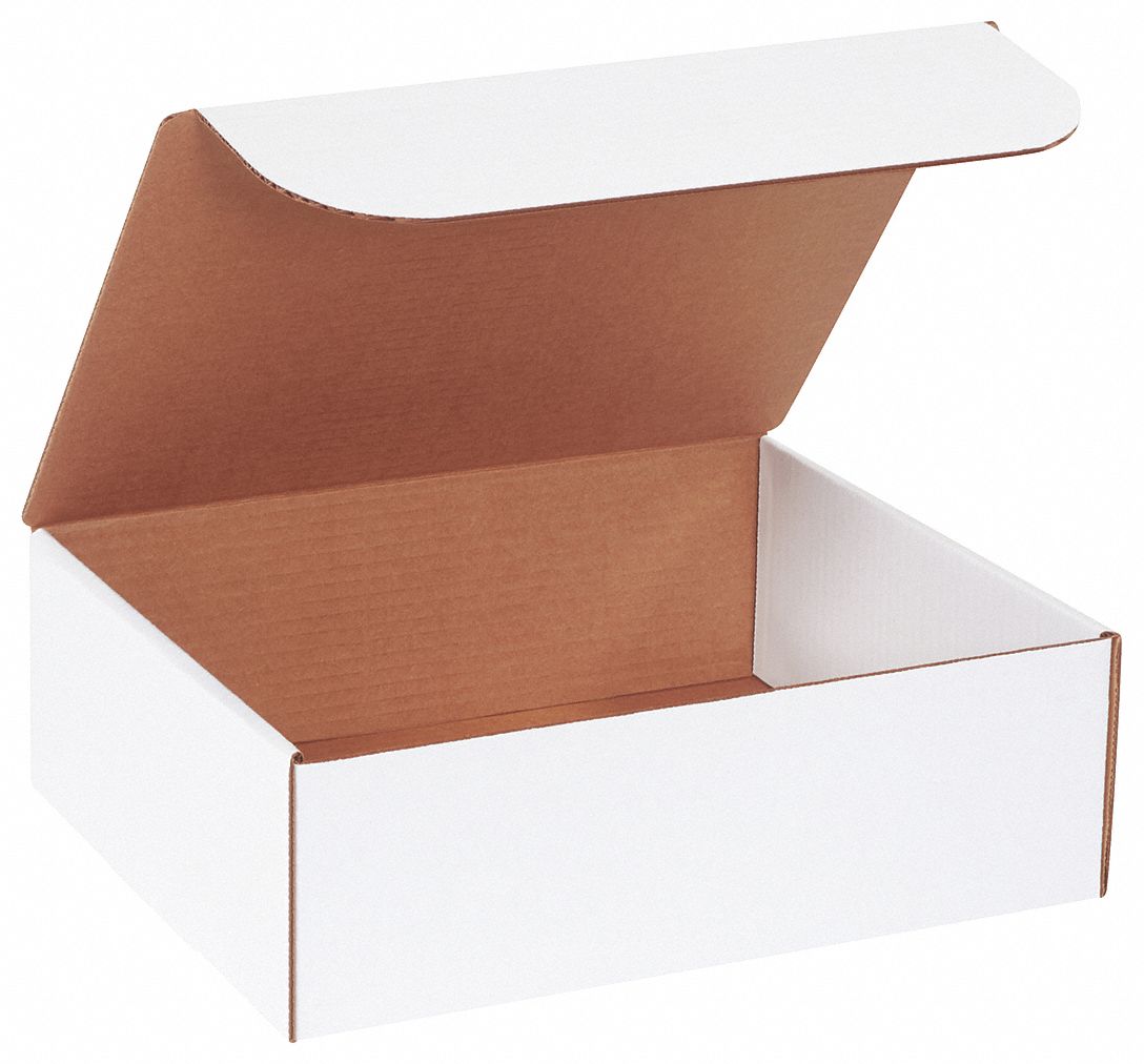 12x10x4 in, White, Literature Mailer 55VK7355VK73 Grainger