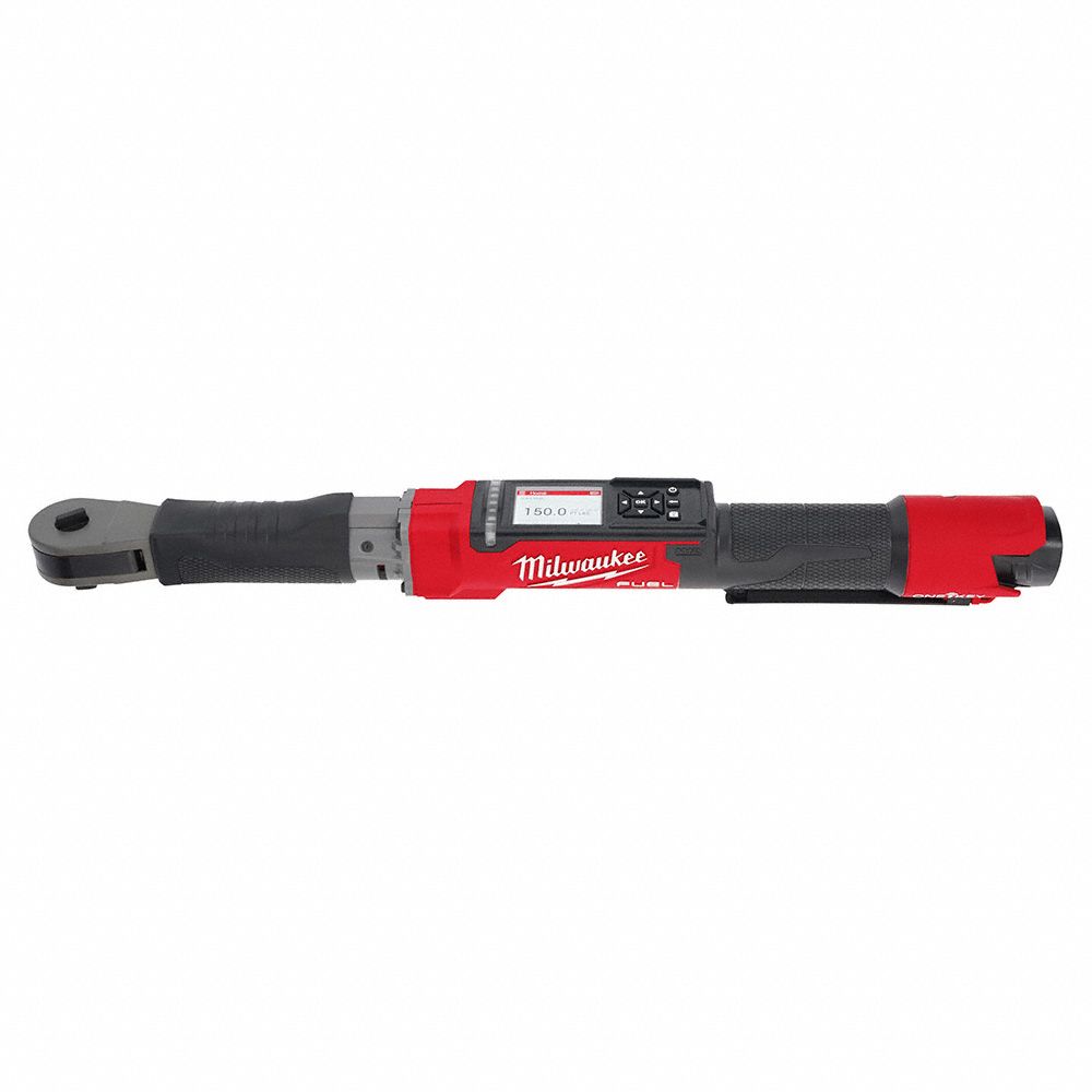 MILWAUKEE Digital Torque Wrench Kit: 1/2 in Square Drive Size, 100 ft