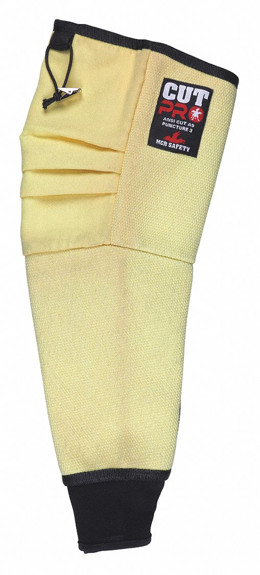 MCR SAFETY CutResistant Sleeve, Kevlar(R), A9 ANSI/ISEA Cut Level, 19