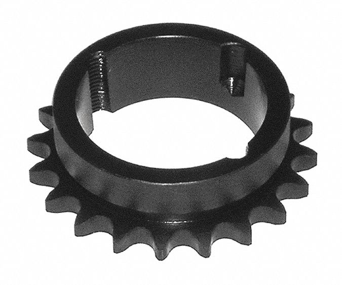 TRITAN, For 60 Chain, 15 Teeth, Bushed Roller Chain Sprocket 55WD12