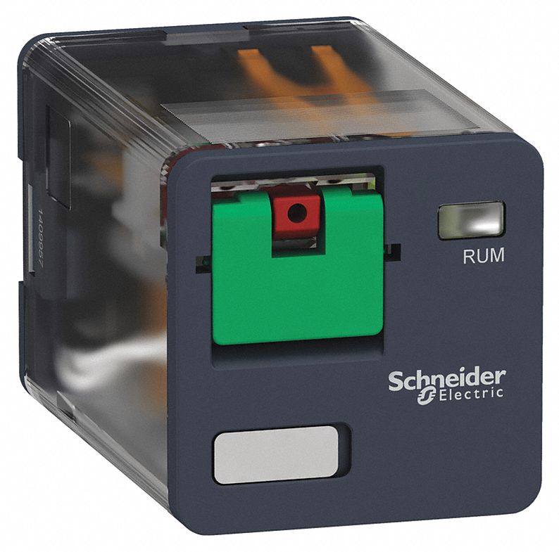 SCHNEIDER ELECTRIC, 8 Pins Relay, DPDT, Relay 55WN63RUMF21F7