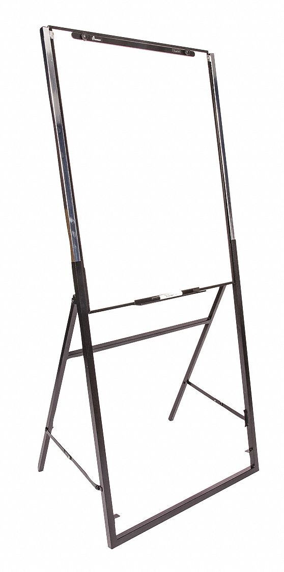 Easel Mounted, 26 in Dry Erase Ht, Dry Erase Board 55XD49752001642