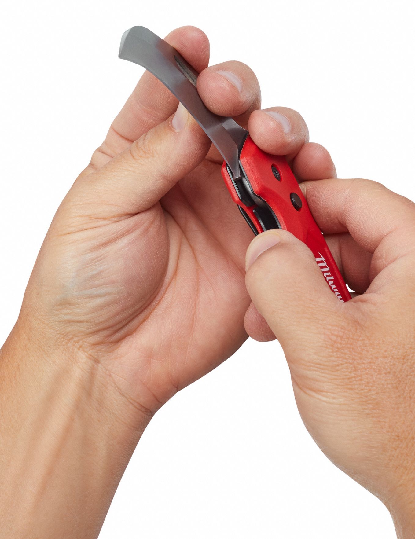 MILWAUKEE Stainless Steel Folding Utility Knife,7 in Overall Length