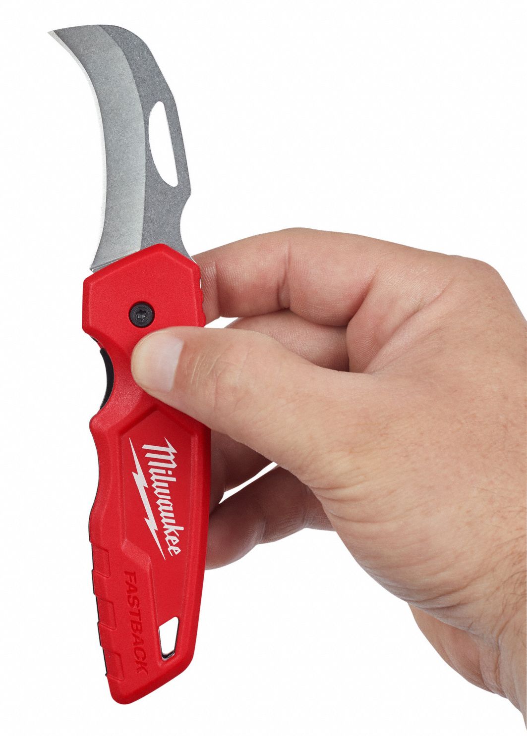 MILWAUKEE Stainless Steel Folding Utility Knife,7 in Overall Length