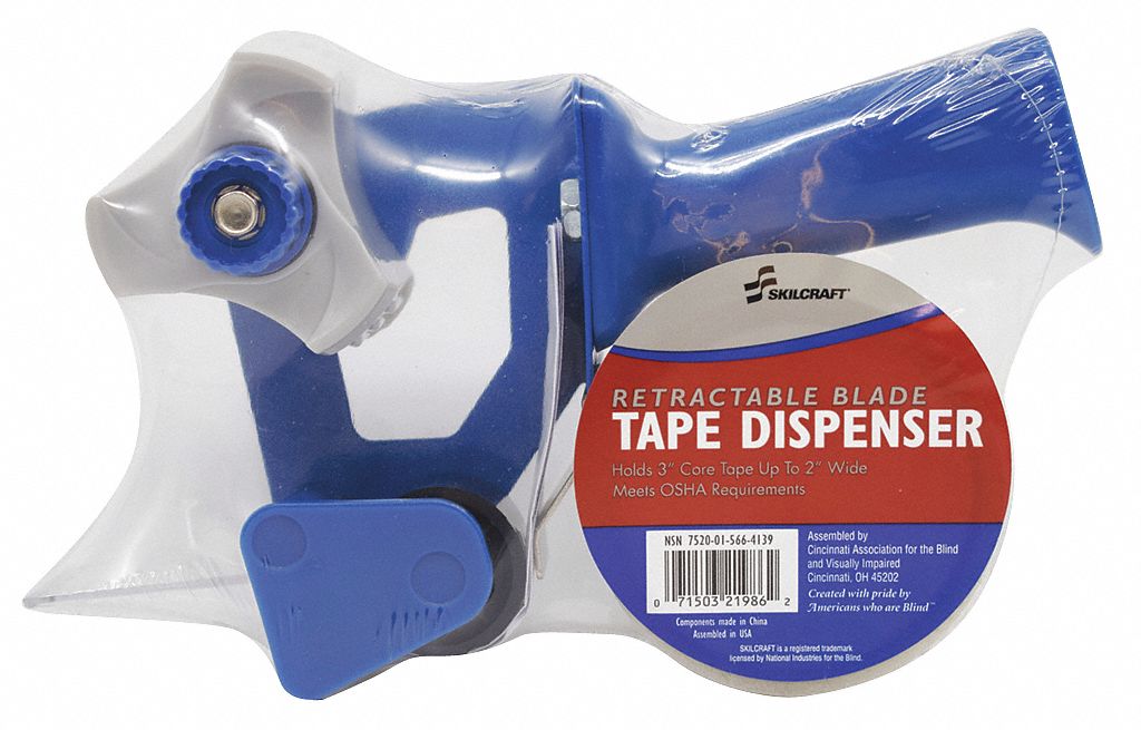Clear, Retractable Blade Tape Dispenser 56CL167520015664139
