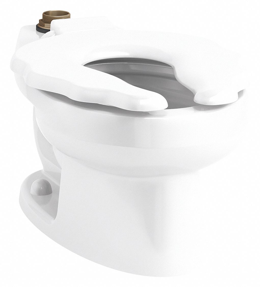 KOHLER Elongated, Floor, Flushometer Single Flush, Toilet Bowl, 1.28, 1