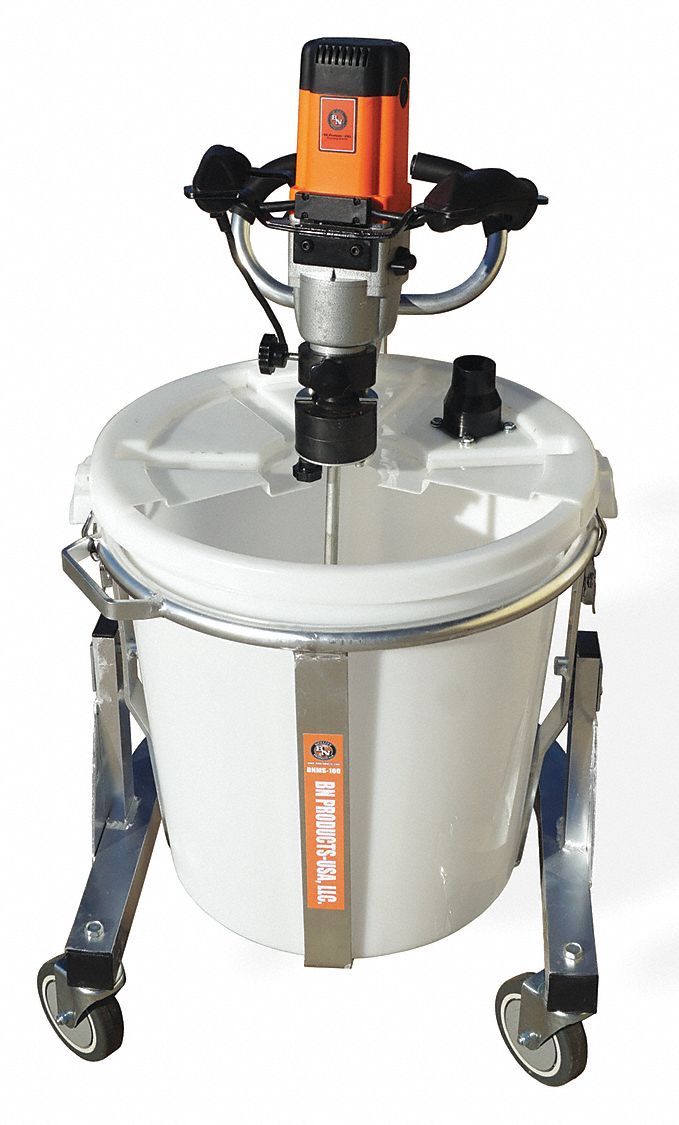 BN PRODUCTS USA, 3 cu ft Size, 2 13/32 hp HP, Portable Mixer 56GW46