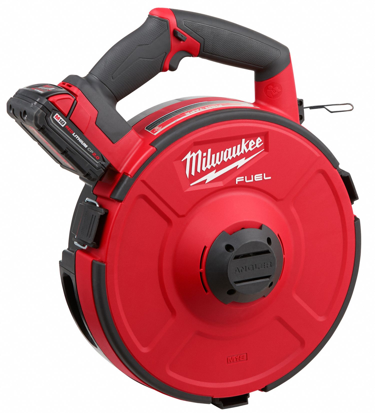 MILWAUKEE 240 ft Fish Tape Kit, Steel, 1/8 in Tape Size, Round Tape