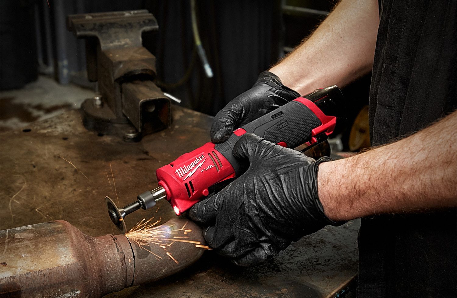 MILWAUKEE Cordless, Die Grinder, 20,000 RPM, 12V DC 56HF99248622