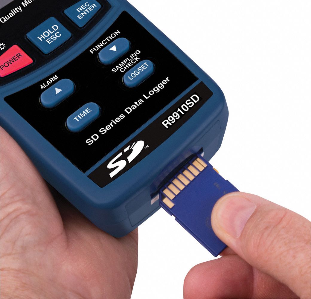 REED INSTRUMENTS Indoor Air Quality Analyzer LCD, CO Range 0 to 1000