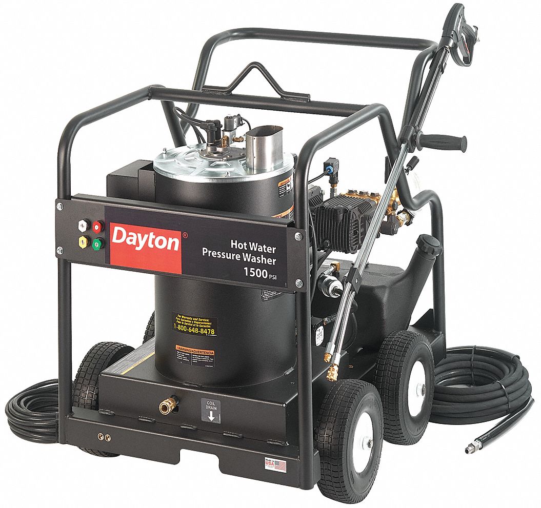DAYTON, 3,000 psi Op Pressure, Hot, Pressure Washer 56JV46GH3003