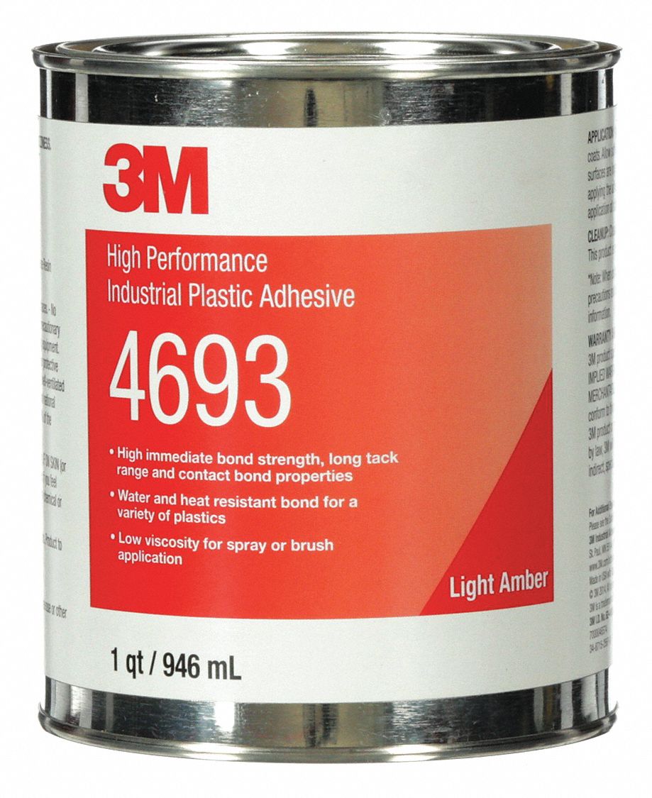 3M, 4693, Plastics, Contact Cement 56KA624693 Grainger