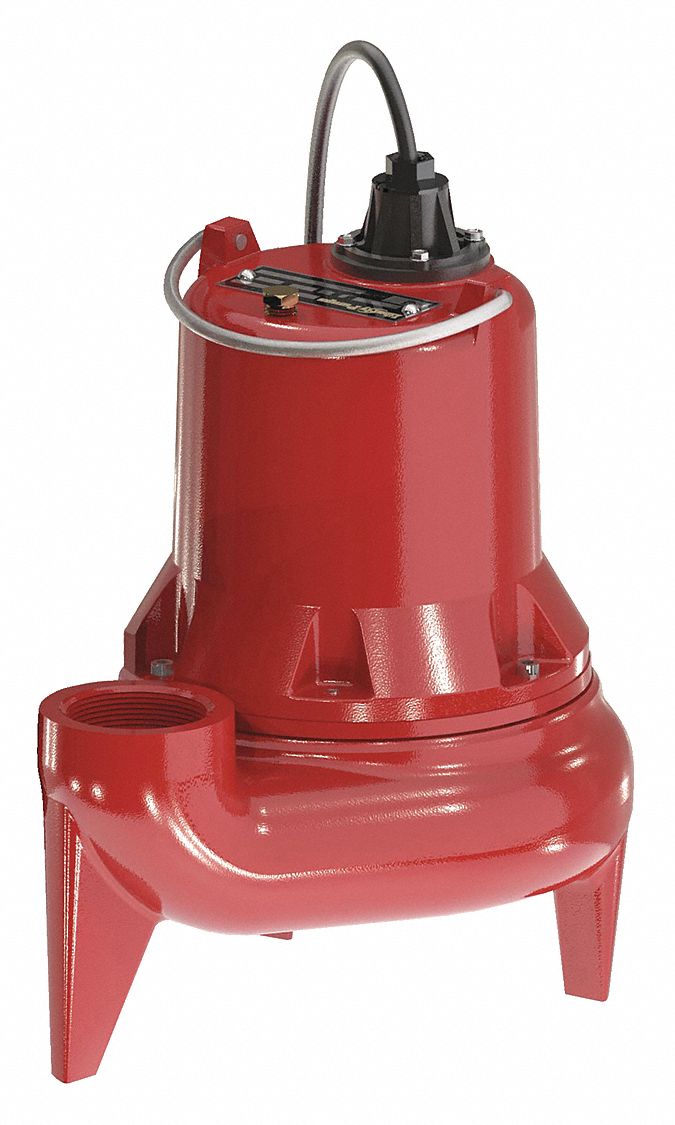 LIBERTY PUMPS Sewage Pump, HP 1/2, Flow Rate @ 10 Ft. of Head 118.0 gpm