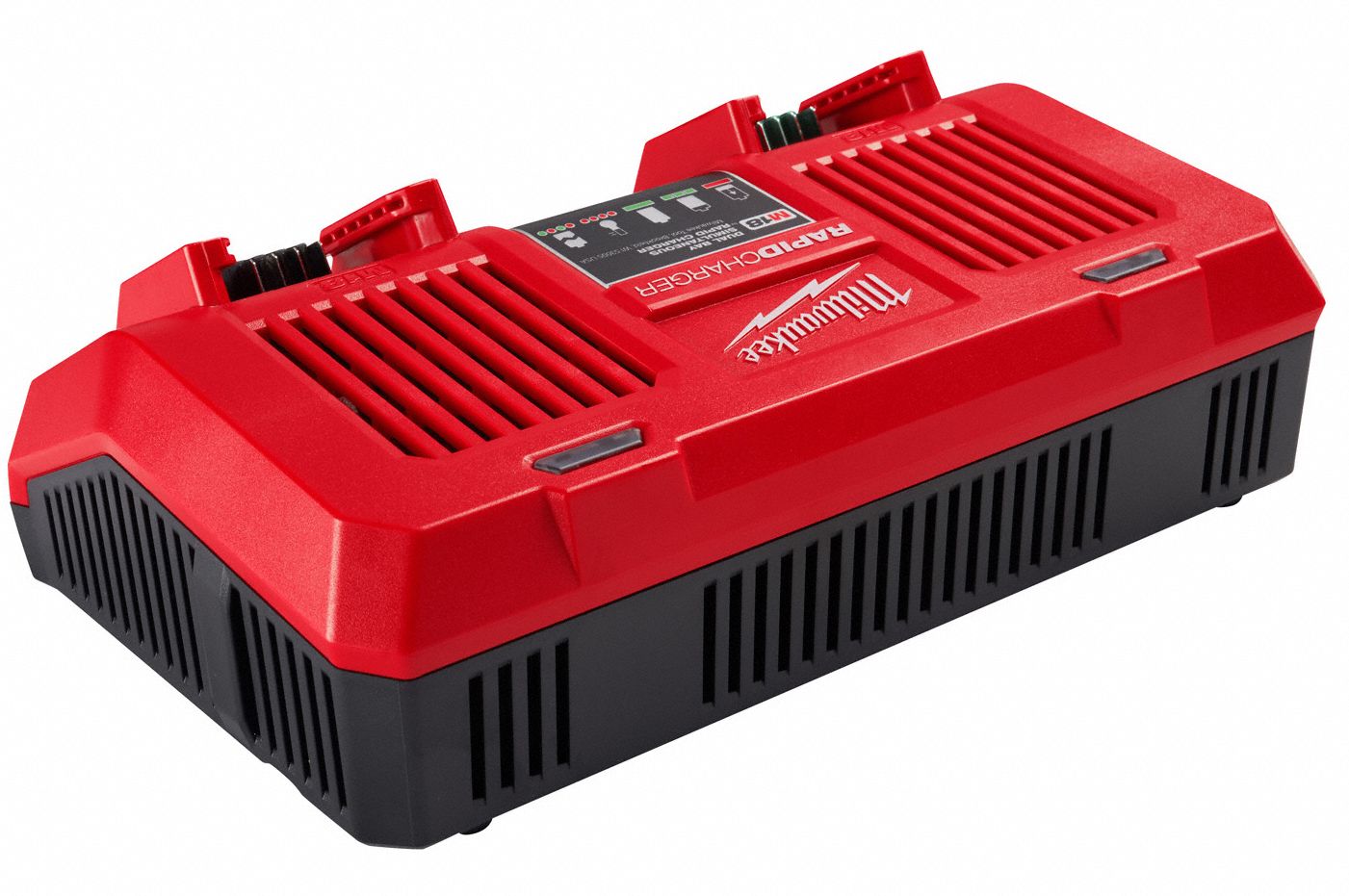 MILWAUKEE Battery Charger, 5 Ah Battery Capacity, Number of Ports 2