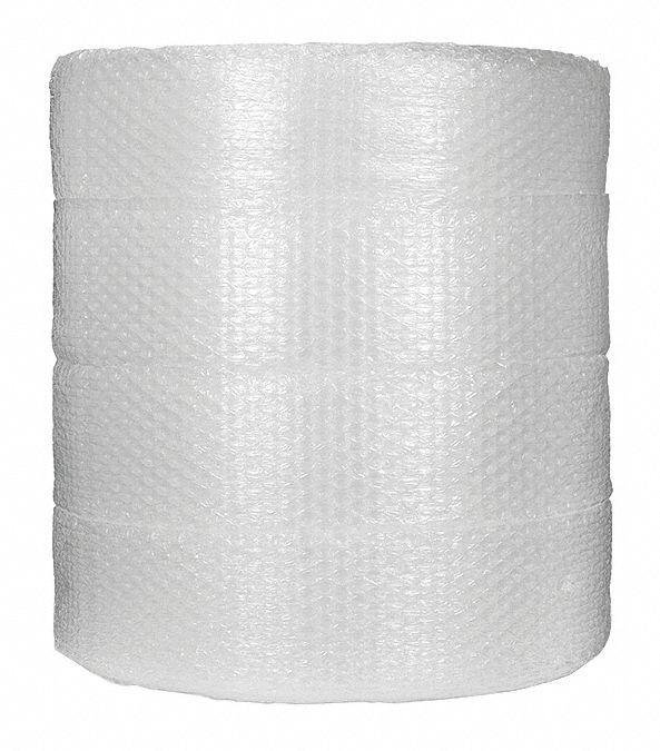 BUBBLE WRAP, 5/16 in Bubble Size, 48 in Roll Wd, Bubble Rolls 56LT60100029872 Grainger