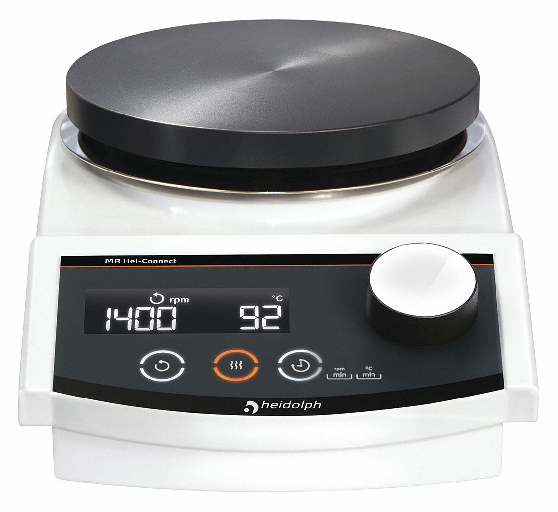 Round, 20° to 300°, Hot Plate Stirrer 56MC32036110601 Grainger