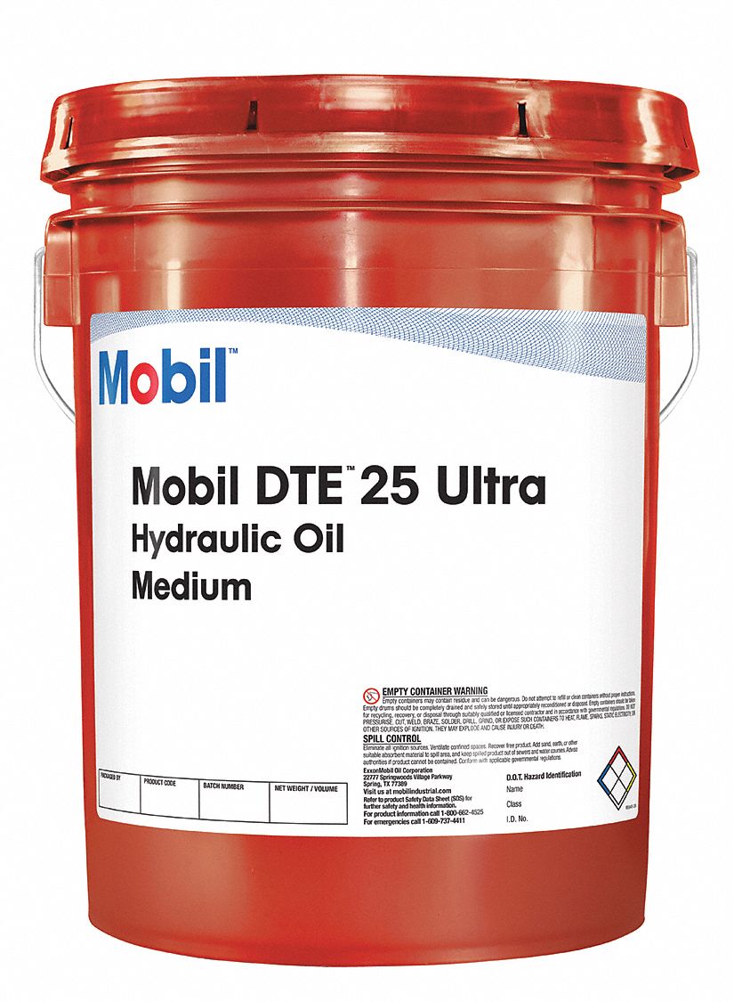 MOBIL Hydraulic Oil Mineral, 5 gal, Pail, ISO Viscosity Grade 46, DTE 25 56MD26125341 Grainger