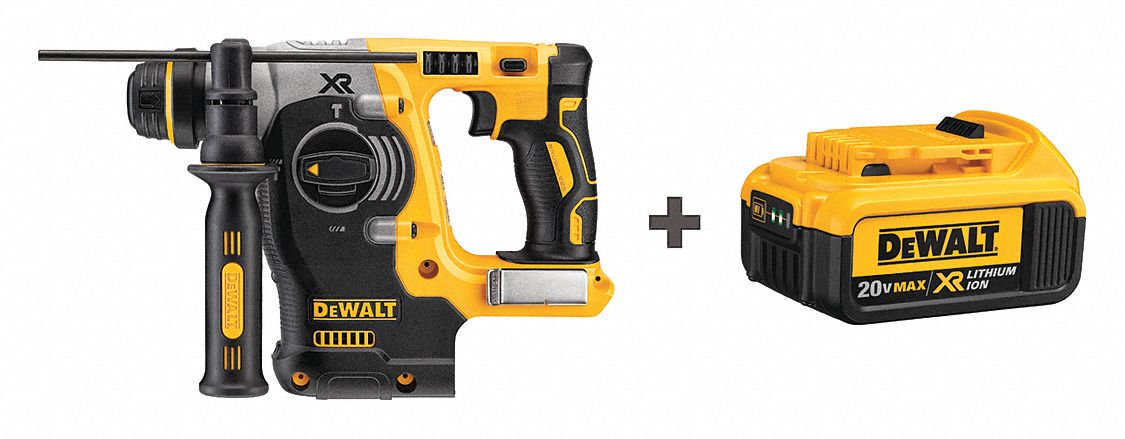 DEWALT, D-Handle, 20 V, Cordless Rotary Hammer Kit - 58JL79|DCH273B