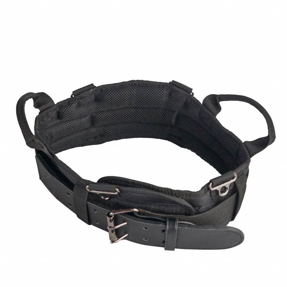 KLEIN TOOLS Black, Tool Belt, Leather, 2 in Belt Width 58UR235245 Grainger