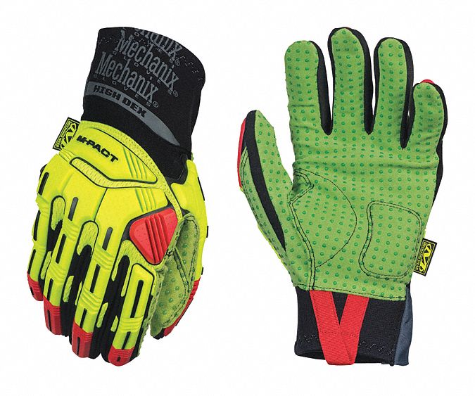 MECHANIX WEAR Impact Resistant Gloves, D30®, Synthetic Leather Palm