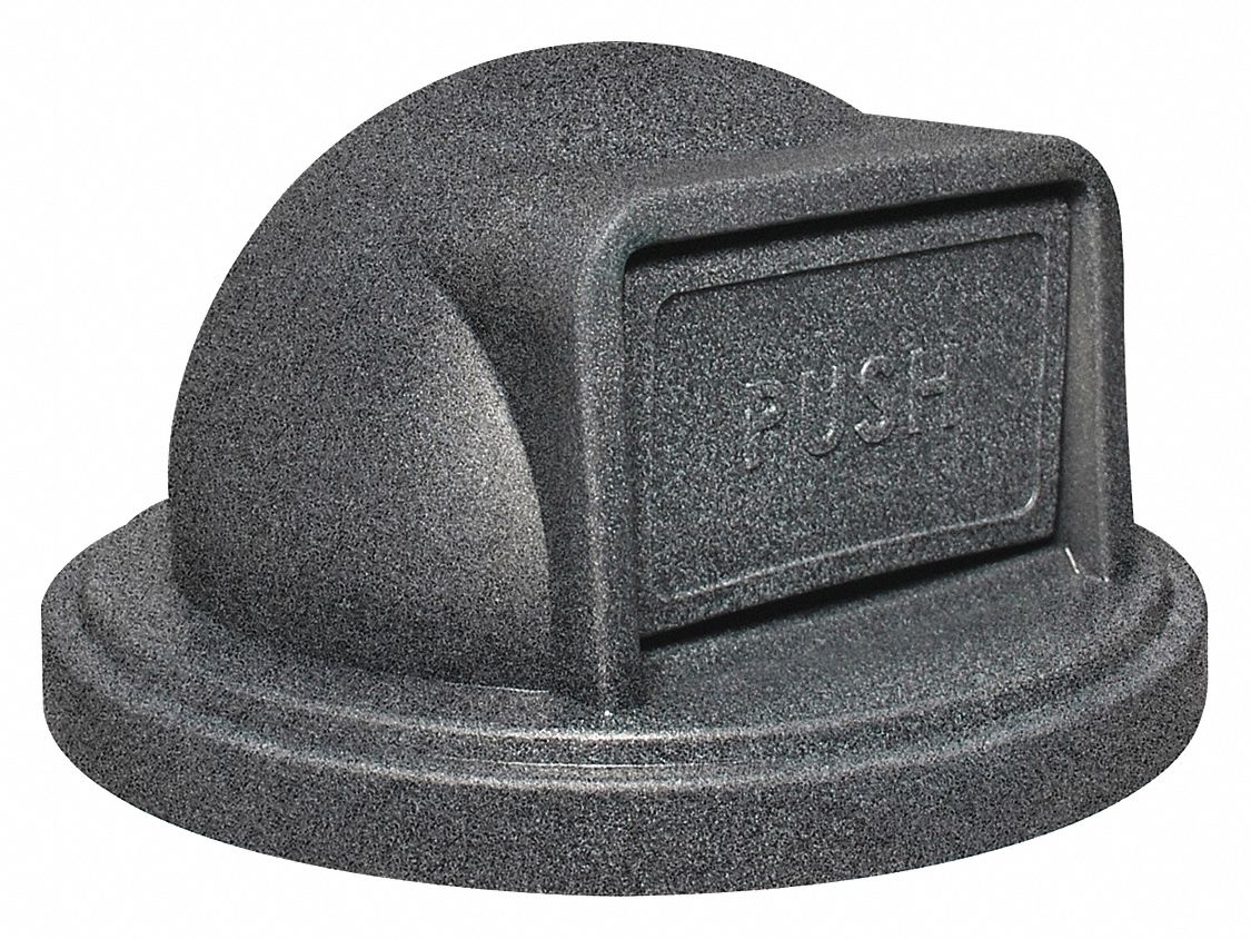 GRAINGER, Round, Dome with Push Door, Trash Can Top 416J28416J28