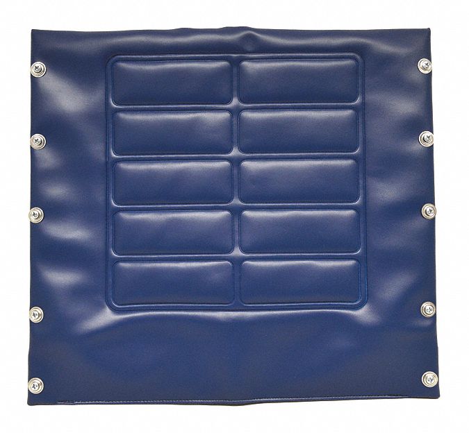 Vinyl Seat Upholstery, 20" W, 10 Hole, Navy, Vinyl Seat Upholstery, 20