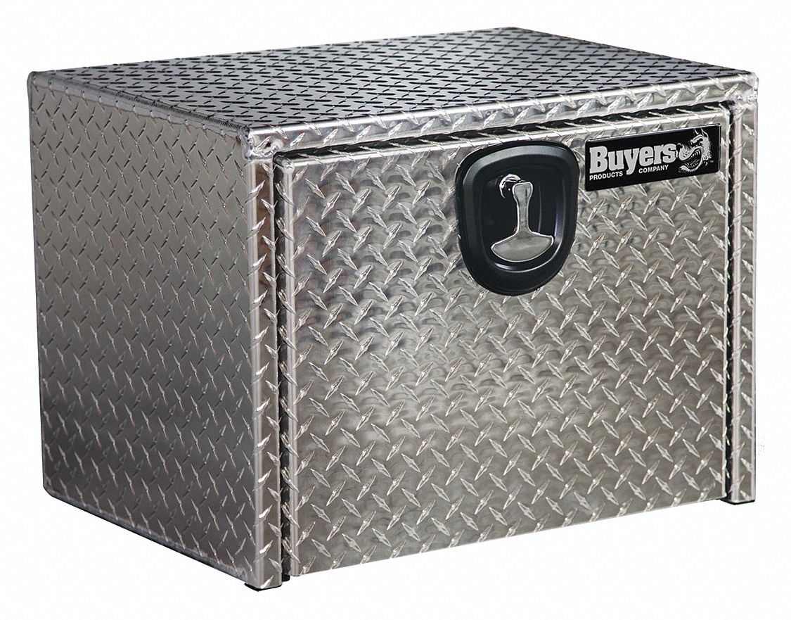 BUYERS PRODUCTS Underbody Truck Box, Aluminum, Silver, Single/Drop Door