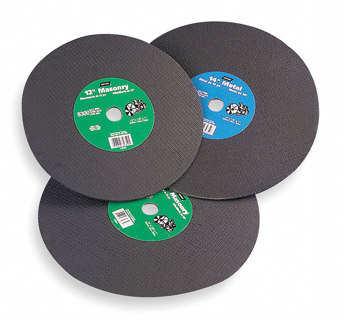 NORTON Abrasive CutOff Wheel, 20mm Arbor Hole Size, 0.125 in Thickness