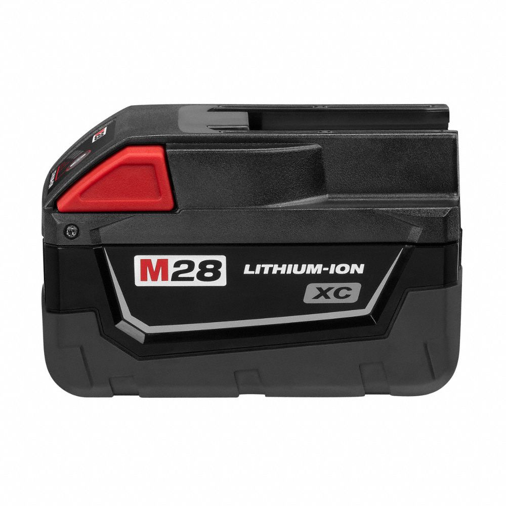 MILWAUKEE Battery: Milwaukee, M28, V28, Li-Ion, 1 Batteries Included, 3