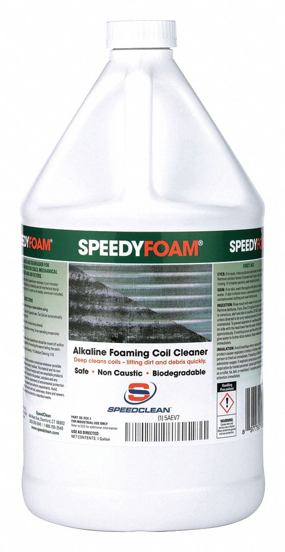SPEEDCLEAN, SpeedyFoam, 1 gal, Coil Cleaner - 5AEV7|SC-FCC-1 - Grainger