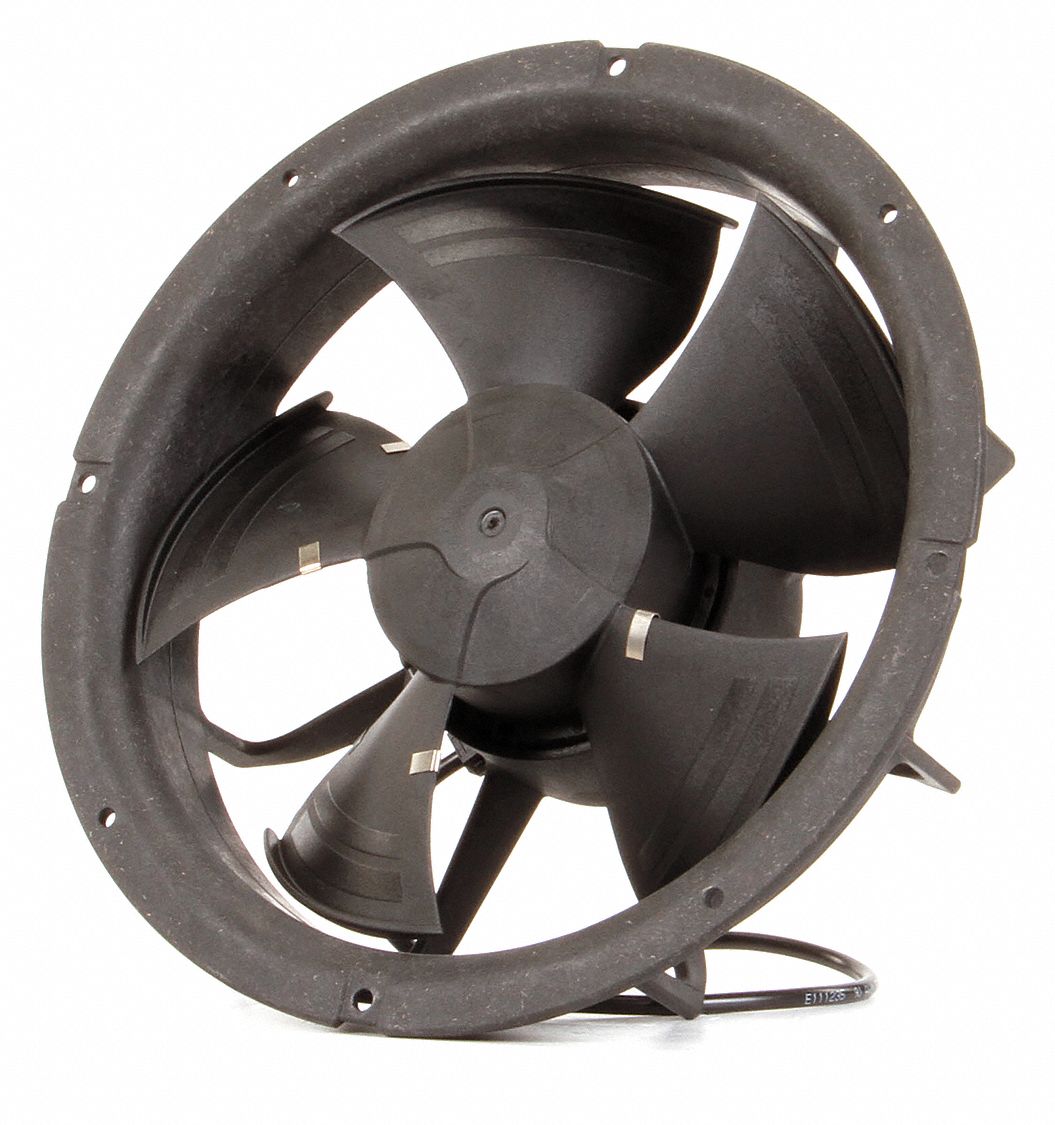EBMPAPST, 9 7/8 in Dia, 3 1/8 in Dp, WetLocation Round Axial Fan