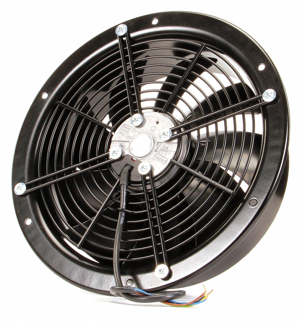 EBMPAPST Standard Round Axial Fan, 3 3/4 in Depth, 115V AC, Lead Wires