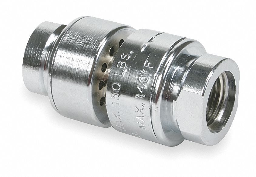 3/8 in x 1 1/4 in Lab Faucet Dual Check Vacuum Breaker, FNPT Connection