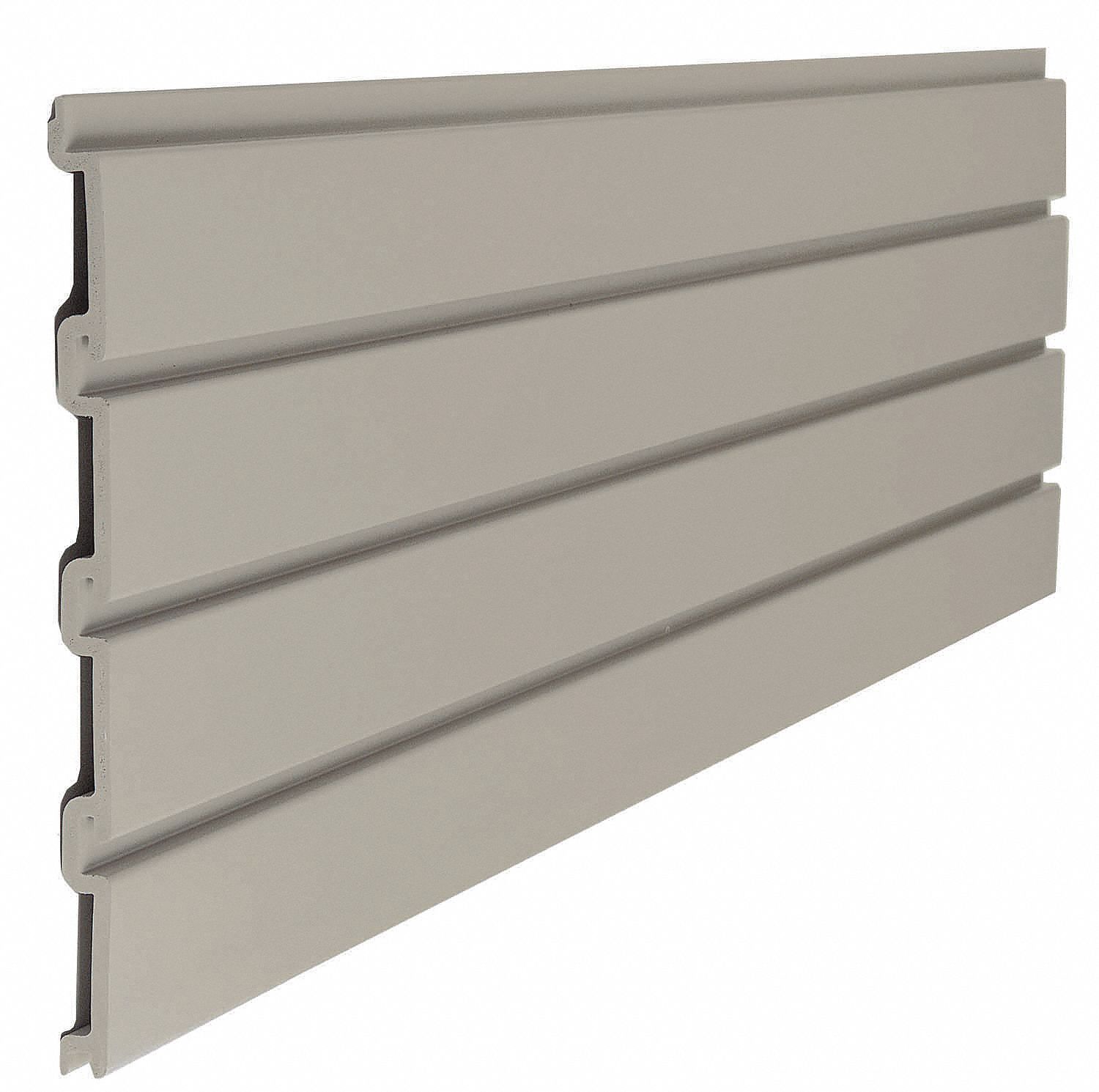 SUNCAST UVResistant Rigid Resin Slatwall Panel, 48 inW x 12 inH, 6