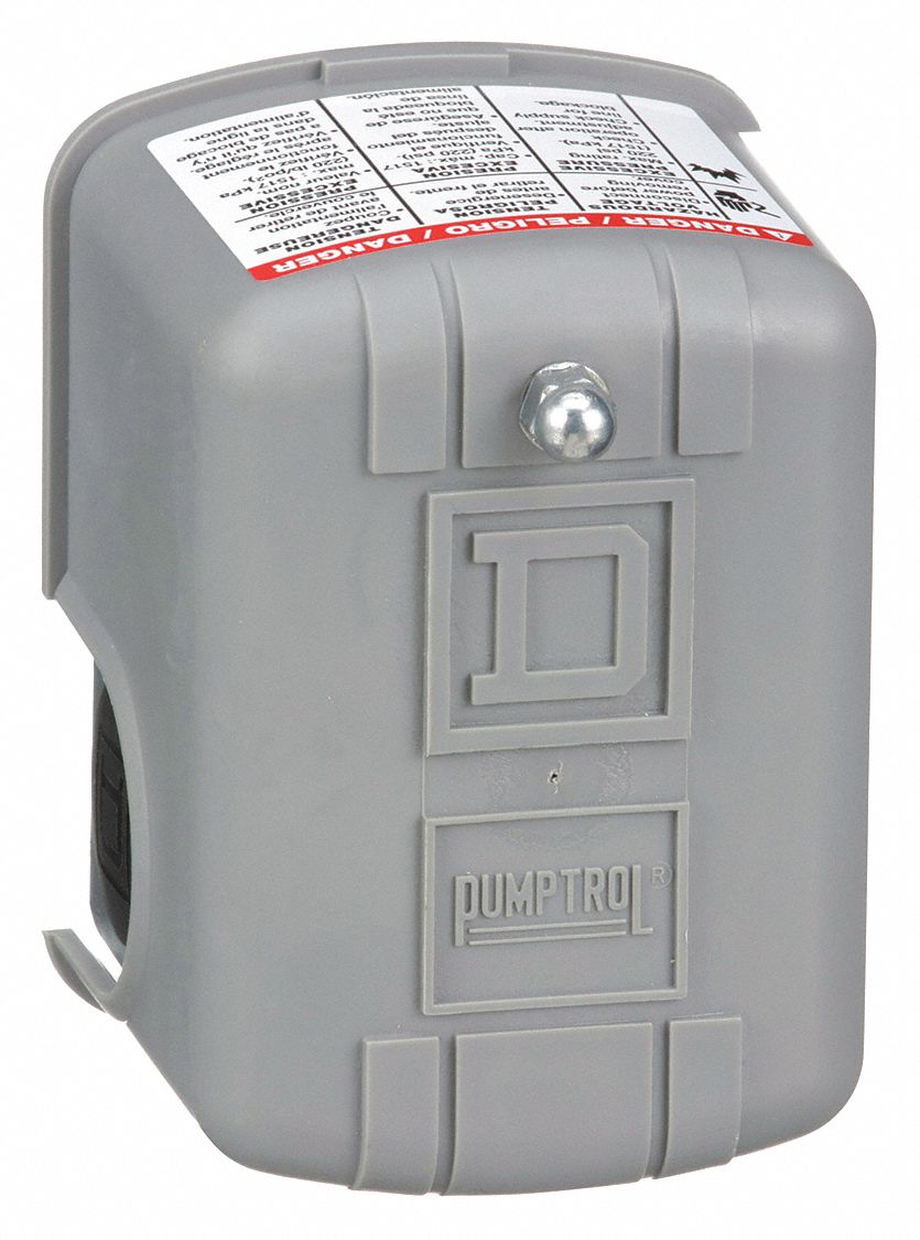SQUARE D Water Pump Pressure Switch; Range 5 to 65 psi, Port Type (1