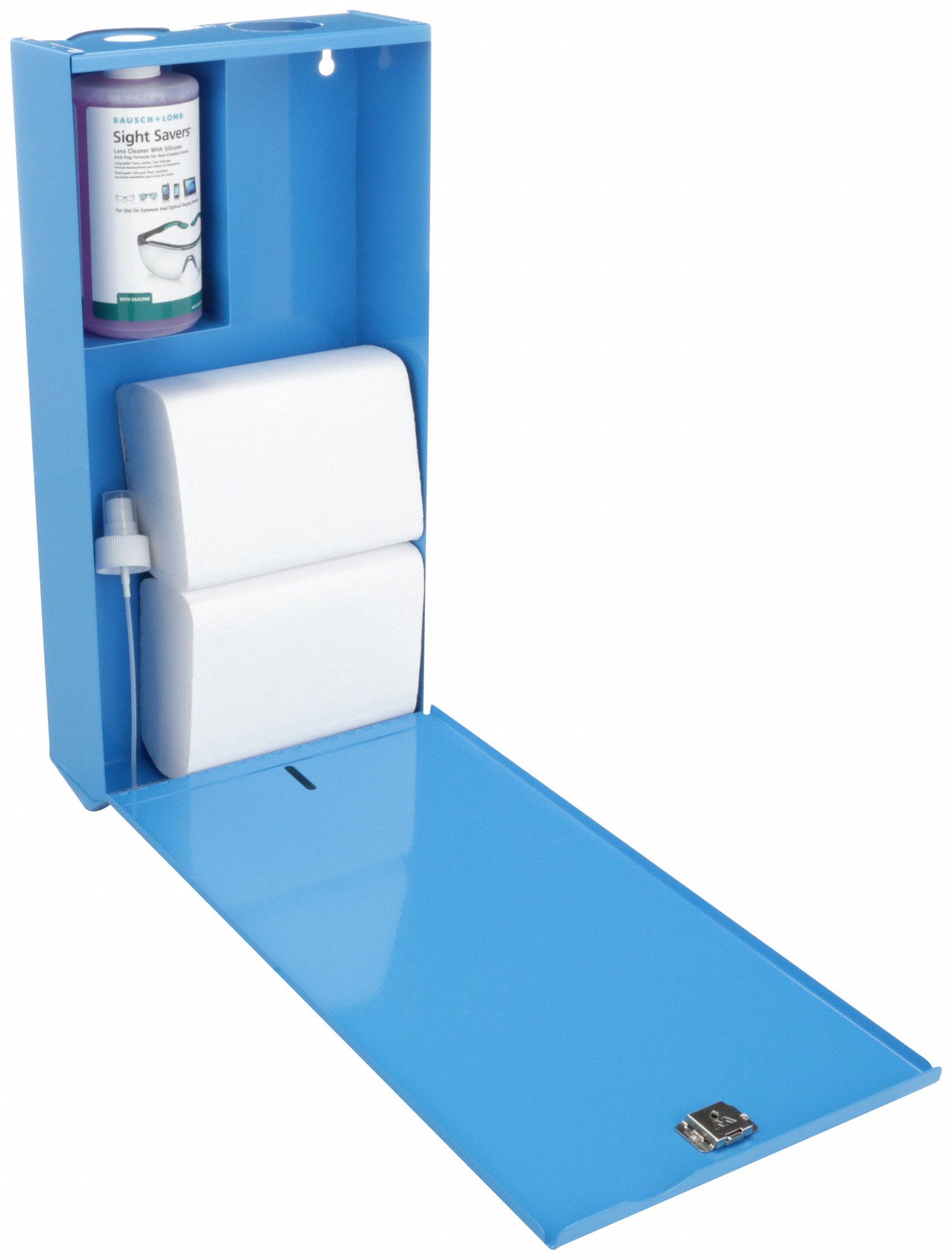 BAUSCH & LOMB Lens Cleaning Station 1,520 Wipe Count, 6 1/2 in (W) x 4