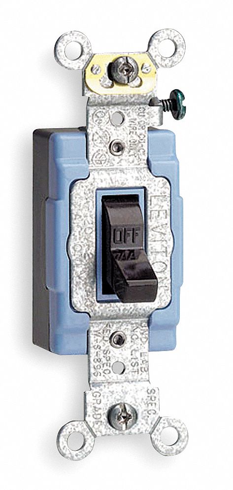 LEVITON Wall Switch, 1-Pole, Maintained, Toggle - 5C319|1201-2 - Grainger