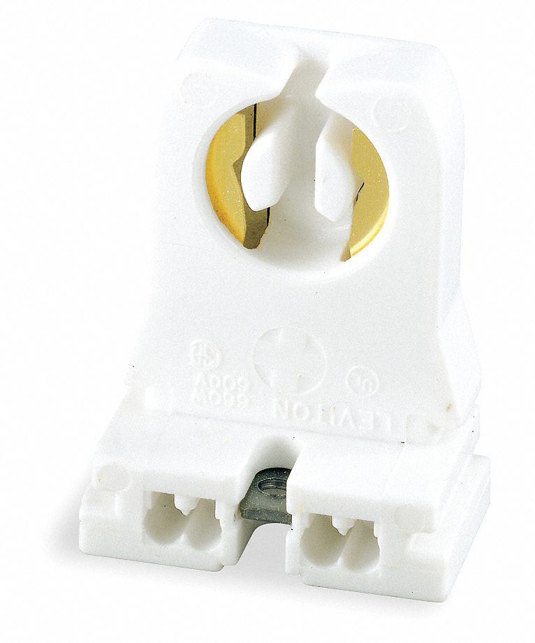 LEVITON Fluorescent Lamp Holder, NonShunted, Quickwire PushIn