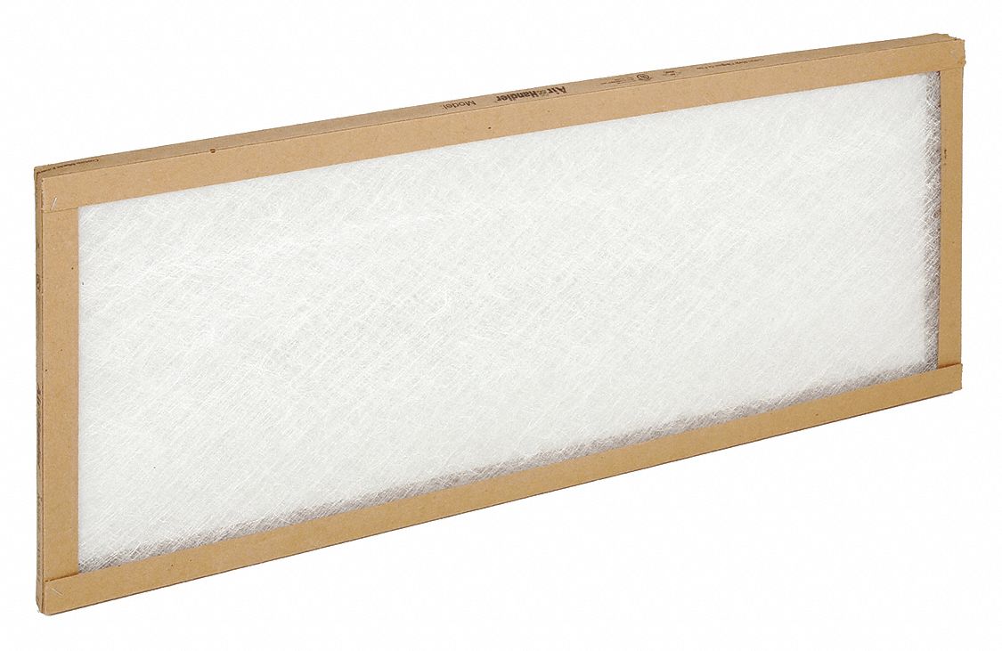 12x25x1 Nominal Filter Size, Fiberglass, NonPleated Air Filter 5C452