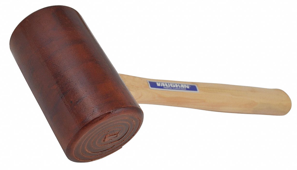 VAUGHAN Rawhide Mallet,24 oz Head Weight,Hardwood Handle Material