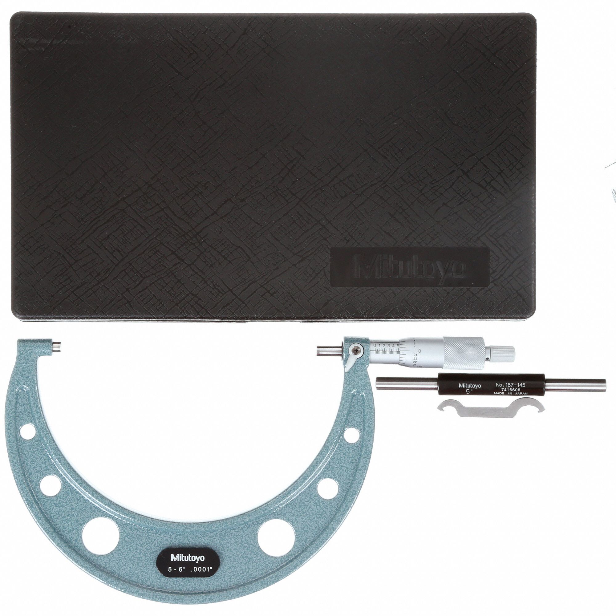 MITUTOYO Mechanical Outside Micrometer Inch, 5 in to 6 in Range, +/0.