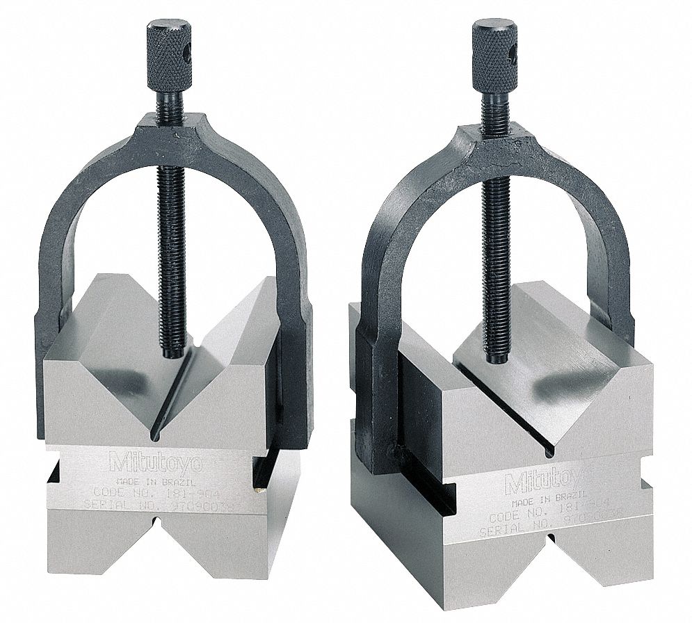 MITUTOYO VBlock Set, Material Steel, PK 2 5C72618190110 Grainger