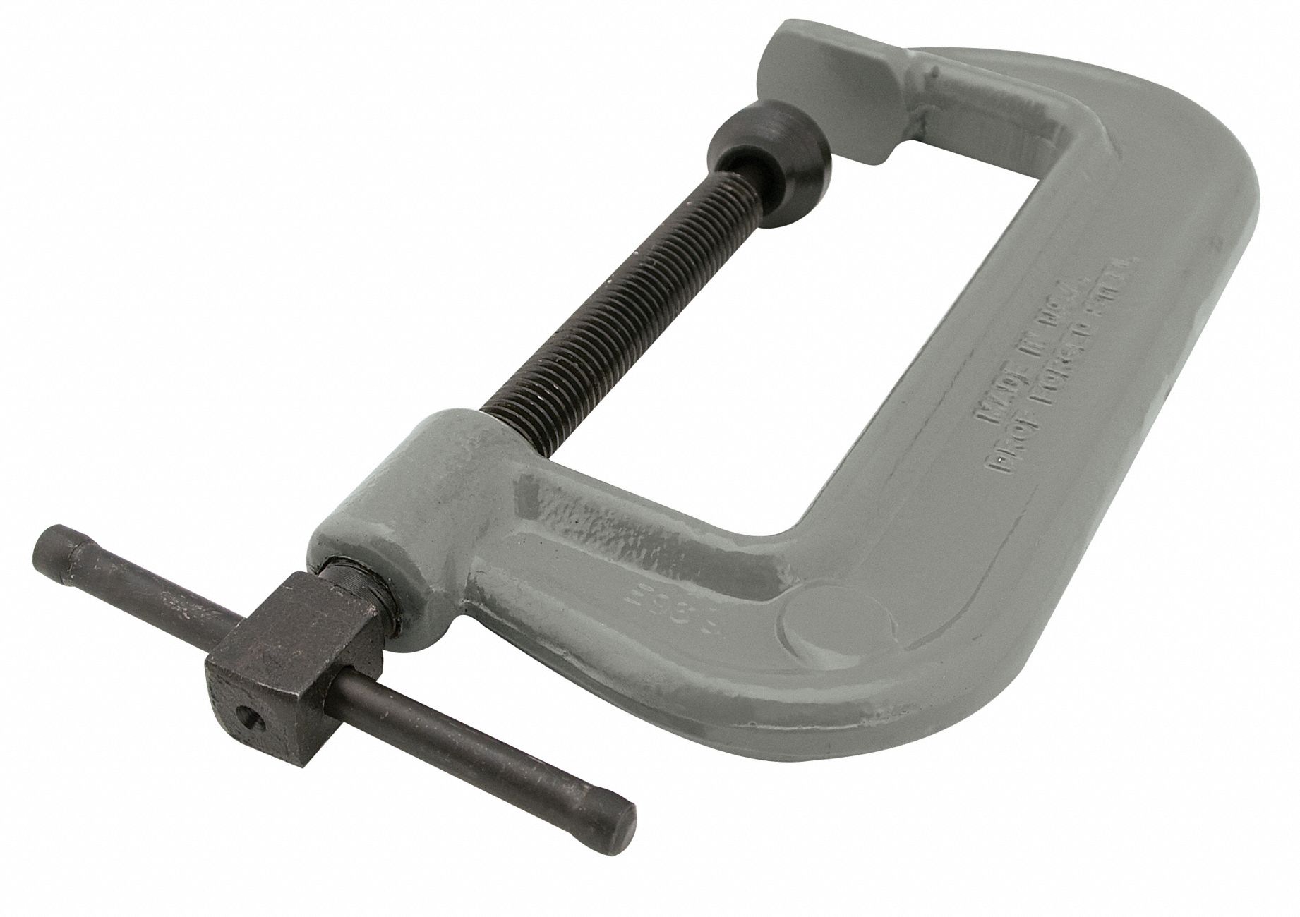 WILTON Extra Heavy Duty Steel CClamp, 6 in Max. Opening, 2 1/2