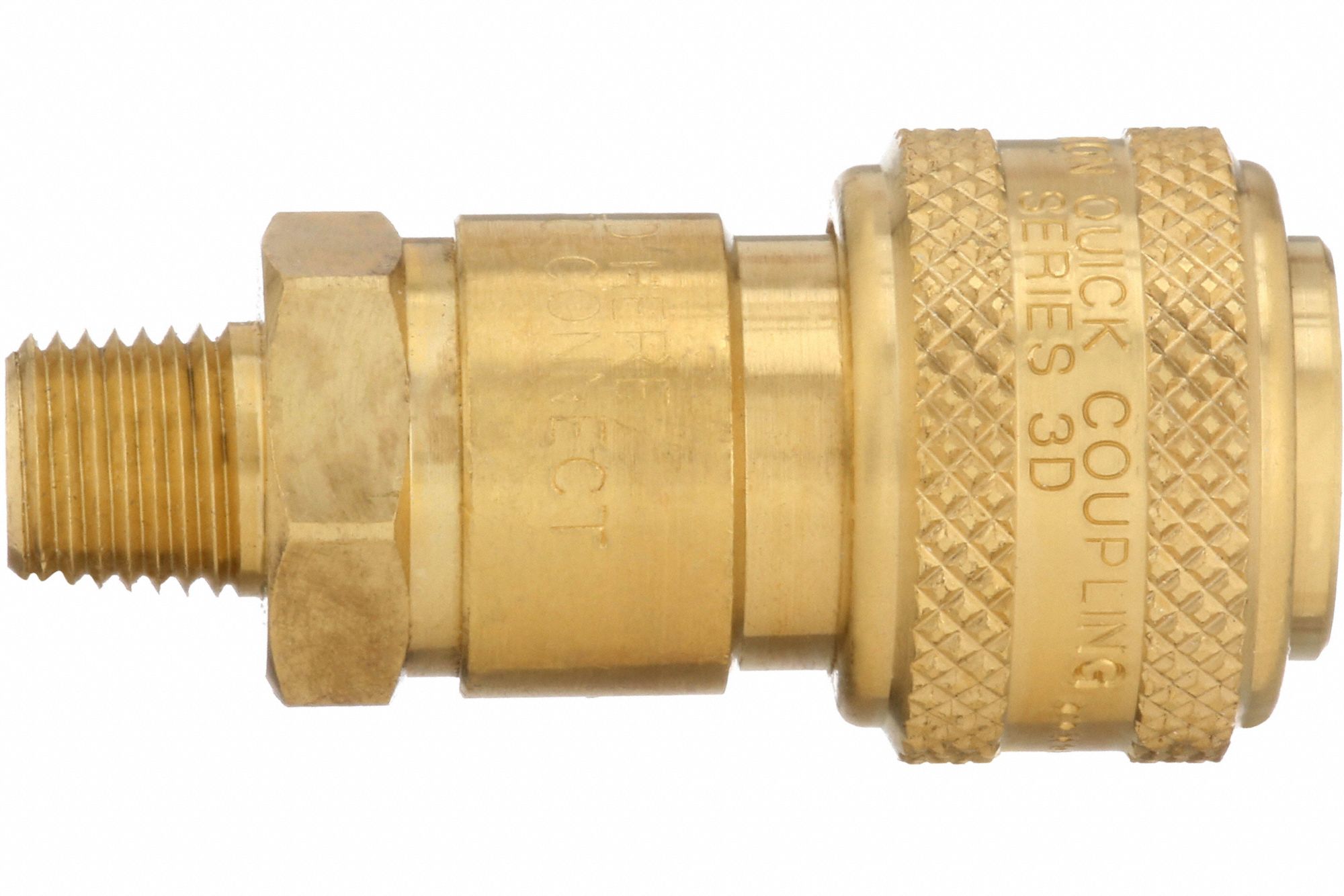 DIXON VALVE & COUPLING, 3/8 in Body Size, 1/4 in Hose Fitting Size