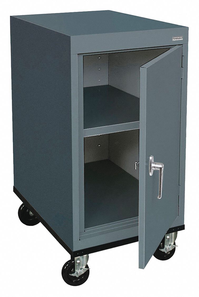 SANDUSKY Commercial Storage Charcoal, 36 in H X 18 in W X 24