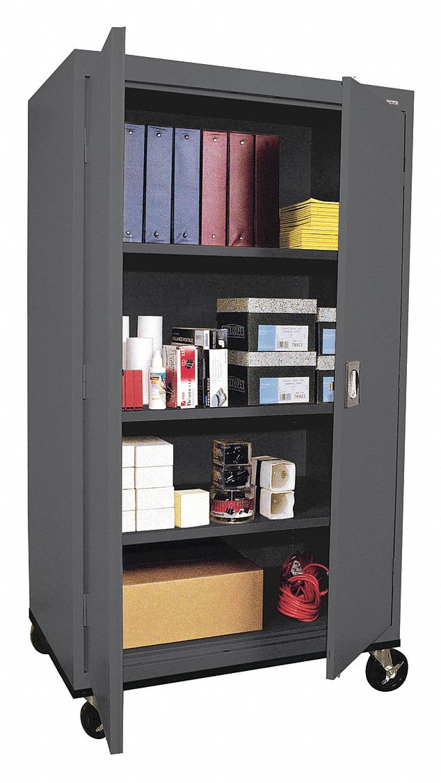 SANDUSKY Commercial Storage Charcoal, 66 in H X 36 in W X 24